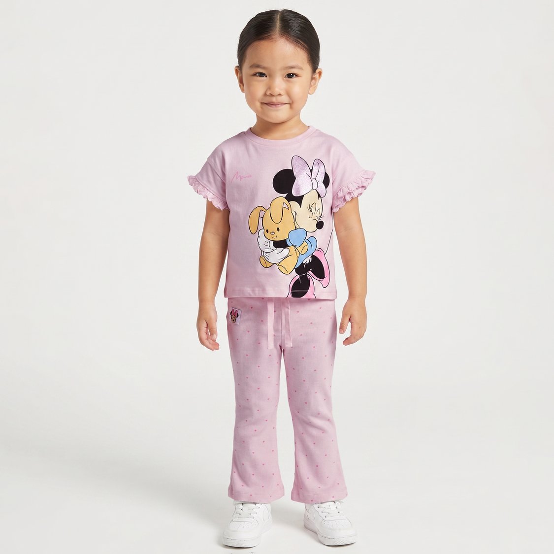 Juniors Minnie Mouse Top and Pyjama Set
