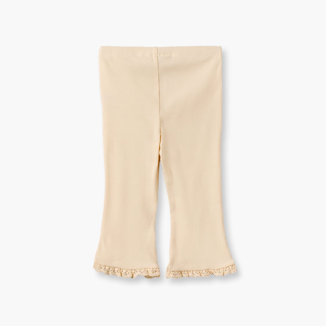Juniors Ribbed Leggings with Flared Hem