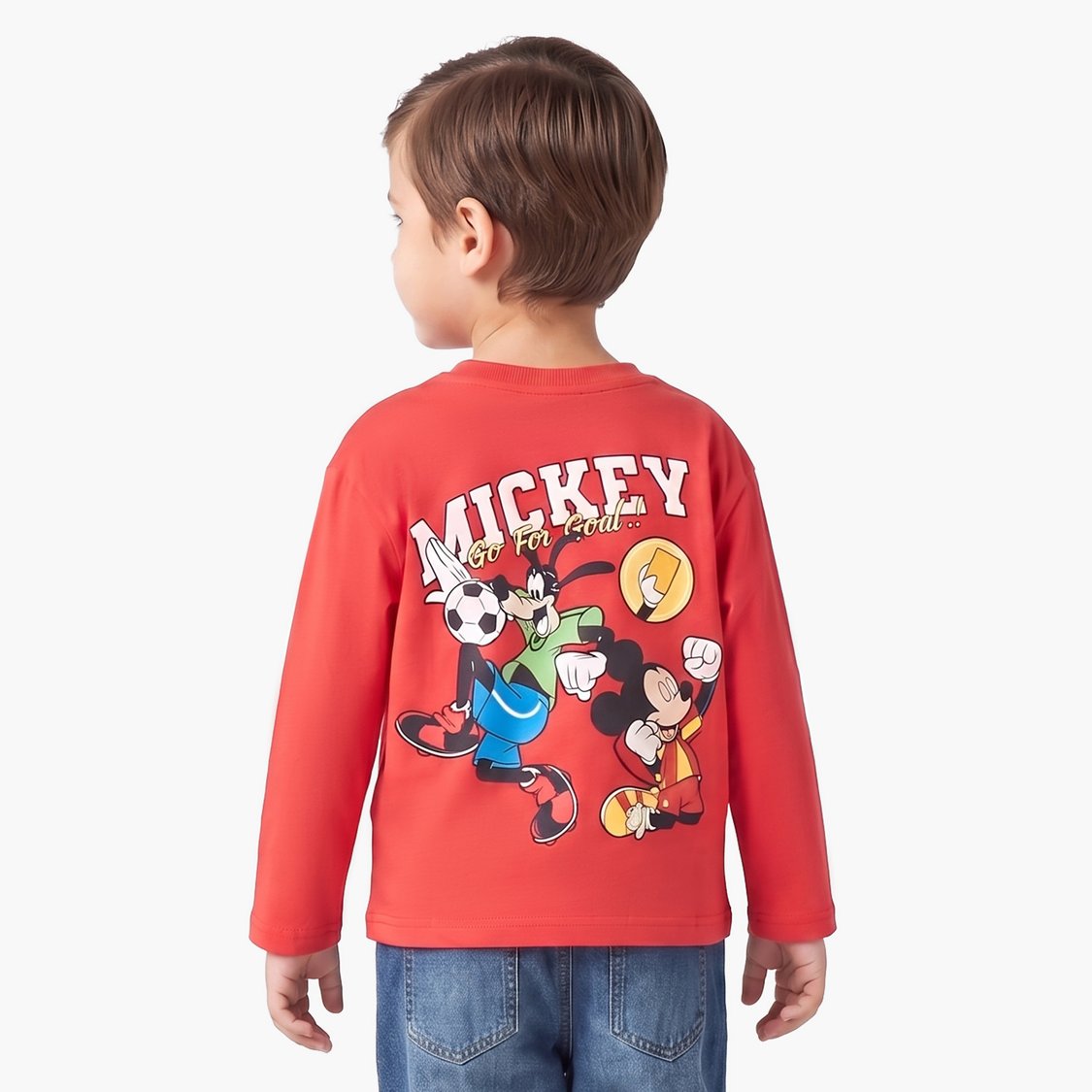 Juniors Mickey Mouse and Friends Print T-shirt