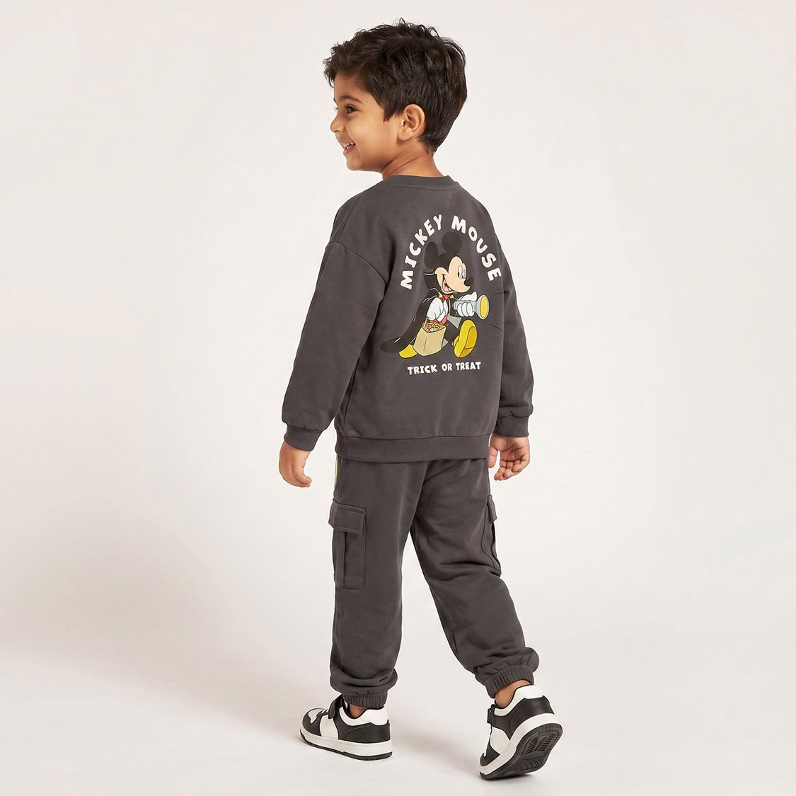 Juniors Mickey Mouse Print Sweatshirt and Joggers Set
