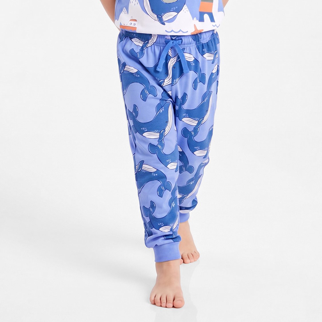 Juniors Nautical Print T-shirt and Pyjama Set