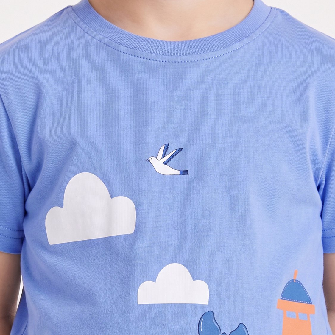 Juniors Nautical Print T-shirt and Pyjama Set