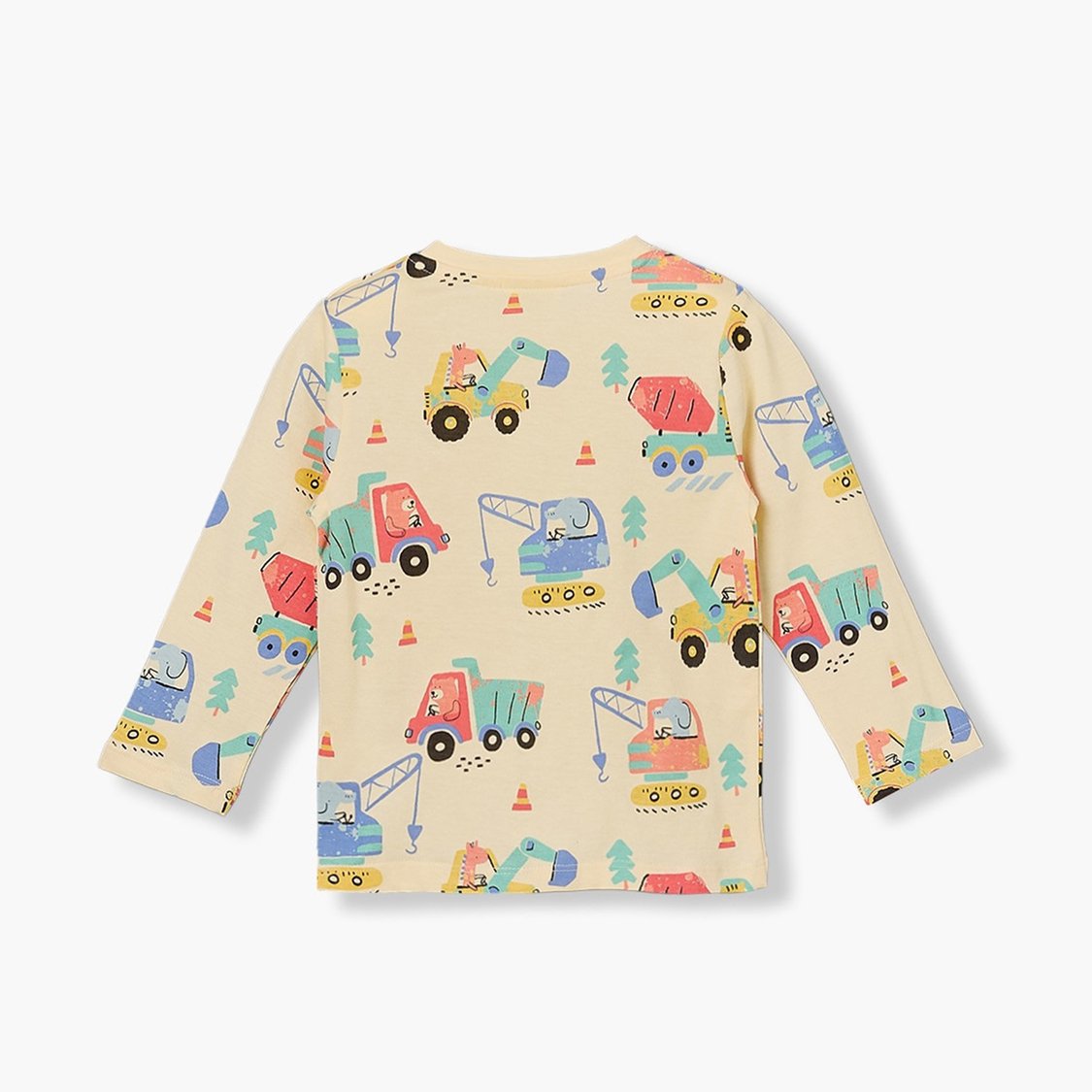 Juniors Construction Vehicle Print T-shirt
