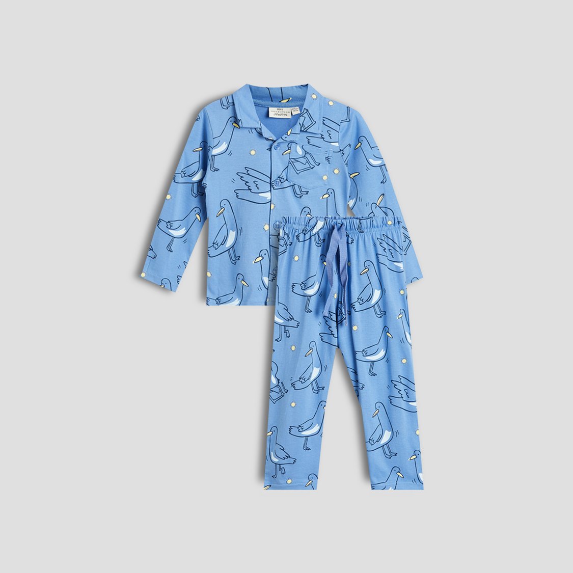 Juniors Printed Shirt with Pyjama Set