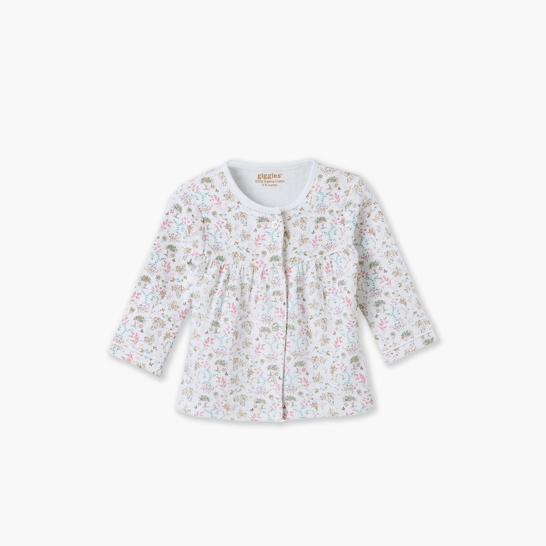 Giggles Floral Print Top and Pyjama Set