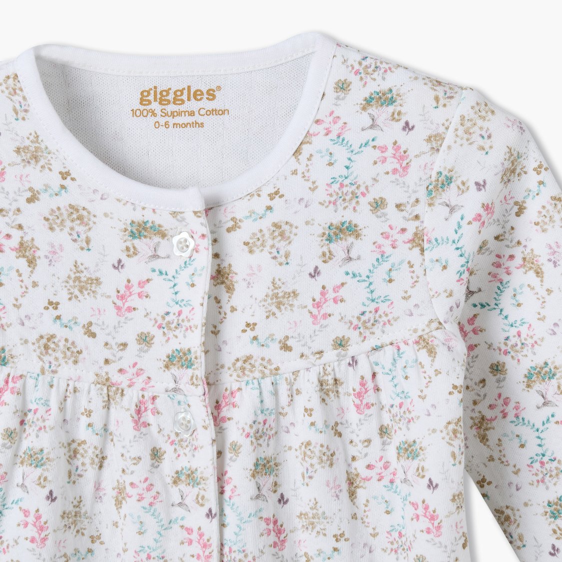Giggles Floral Print Top and Pyjama Set
