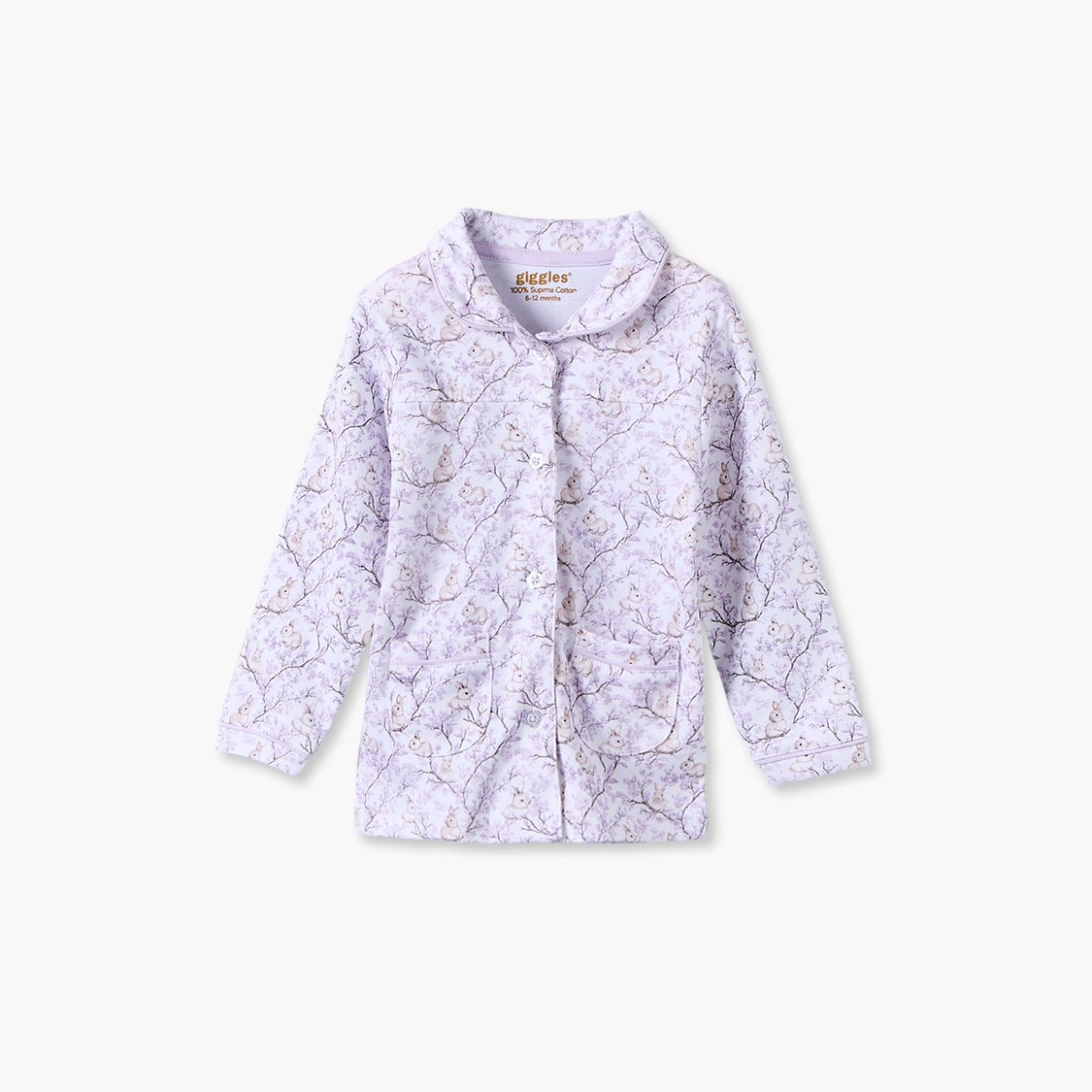 Giggles Printed Shirt with Pyjama Set