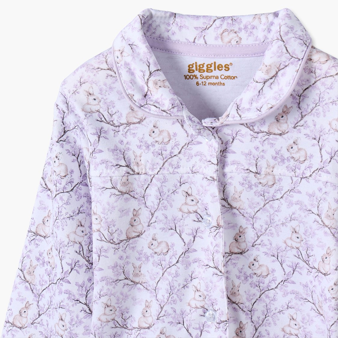 Giggles Printed Shirt with Pyjama Set