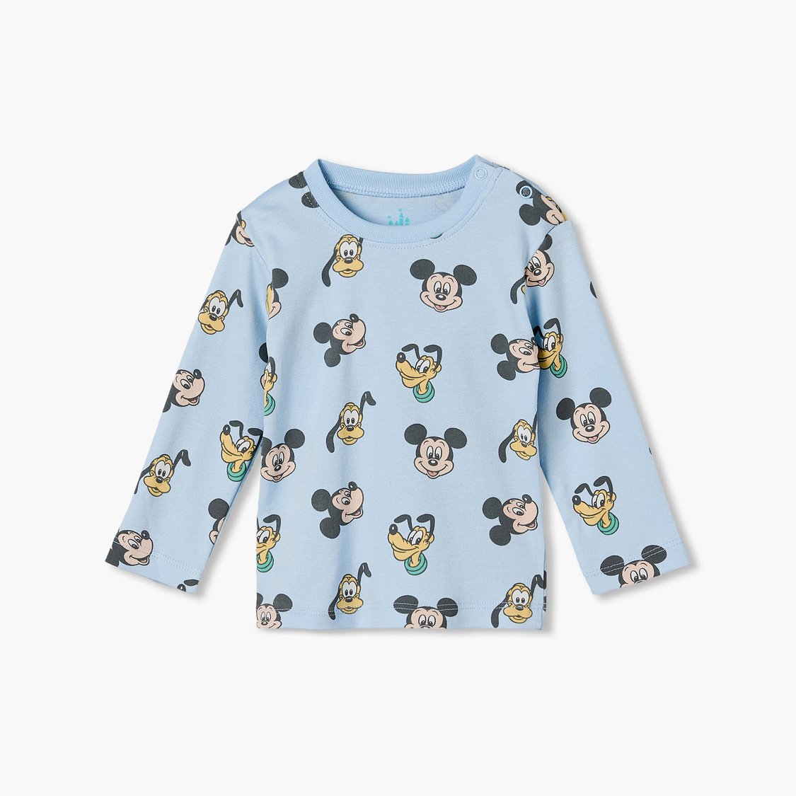 Juniors Mickey Mouse Print T-shirt and Pyjama Set