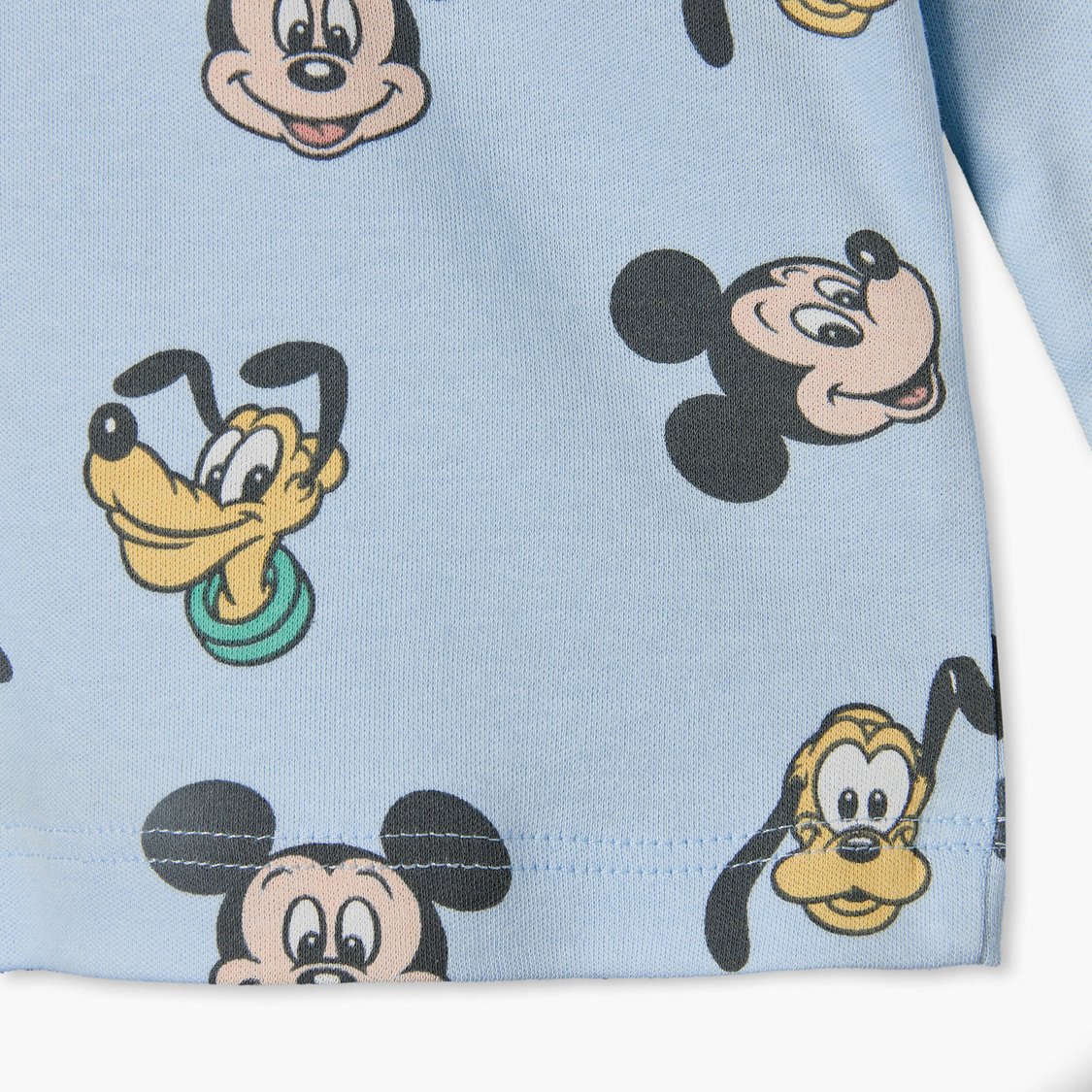 Juniors Mickey Mouse Print T-shirt and Pyjama Set