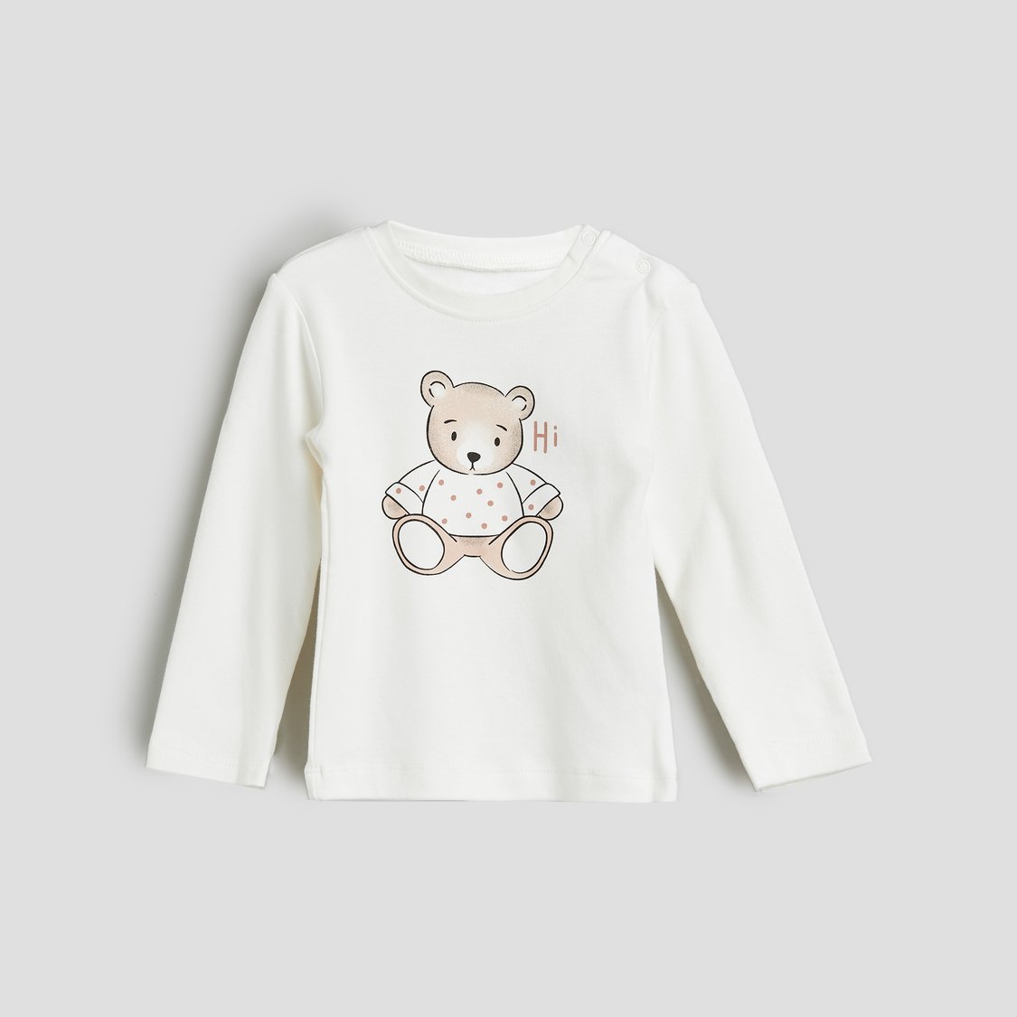 Juniors Teddy Print T-shirt and Pyjama Set