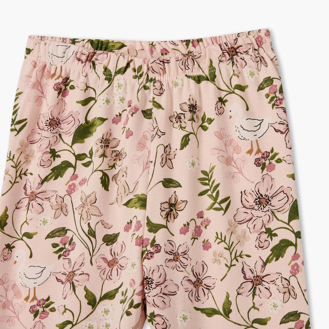 Juniors Floral Print T-shirt with Pyjama Set