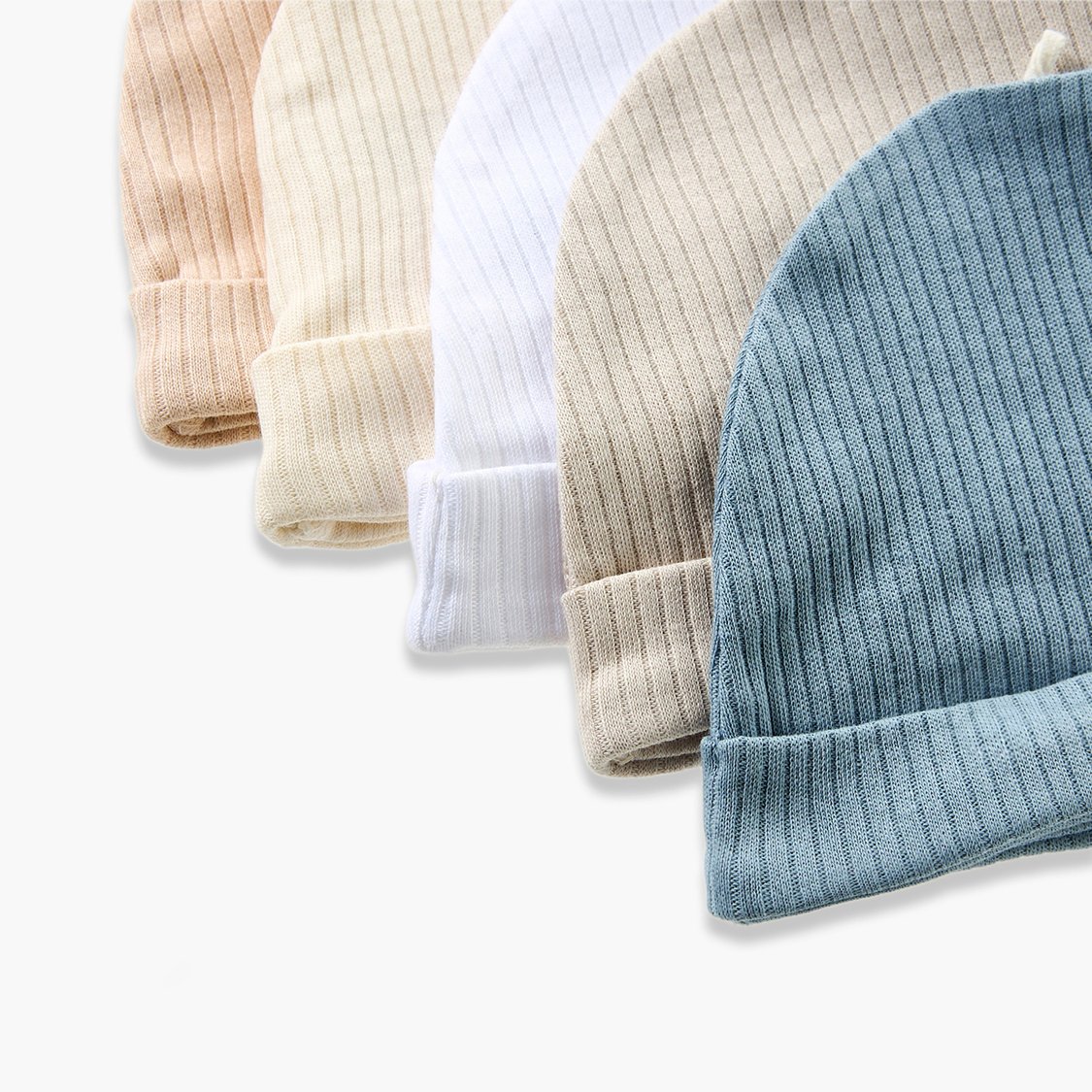 Juniors Ribbed Beanies - Pack of 5