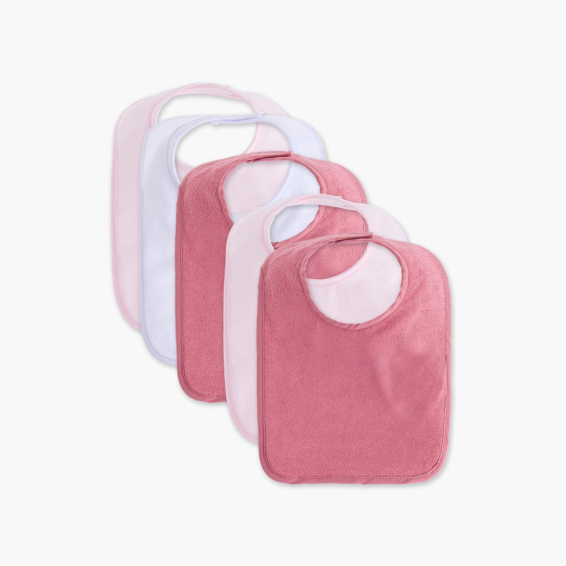 Juniors Solid Bibs - Pack of 5