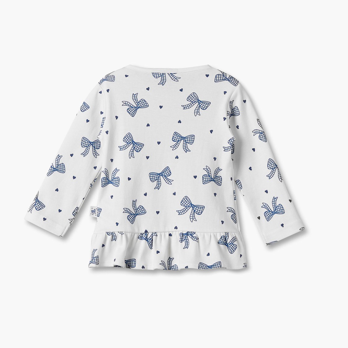Juniors Bow Print Top and Pyjama Set