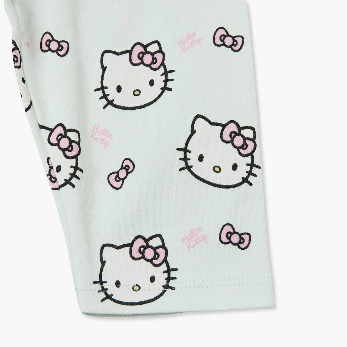 Juniors Hello Kitty Print T-shirt with Pyjama Set