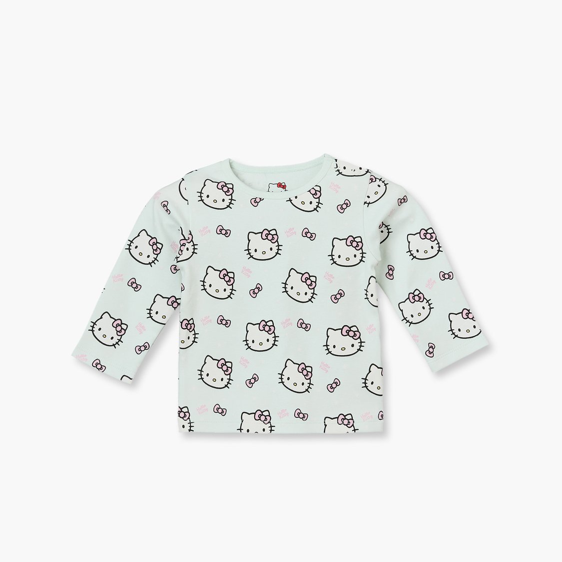 Juniors Hello Kitty Print T-shirt with Pyjama Set