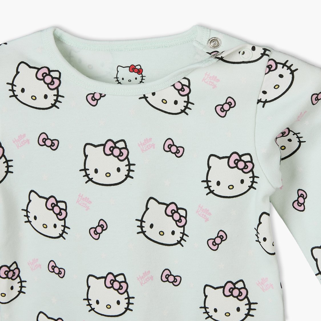 Juniors Hello Kitty Print T-shirt with Pyjama Set