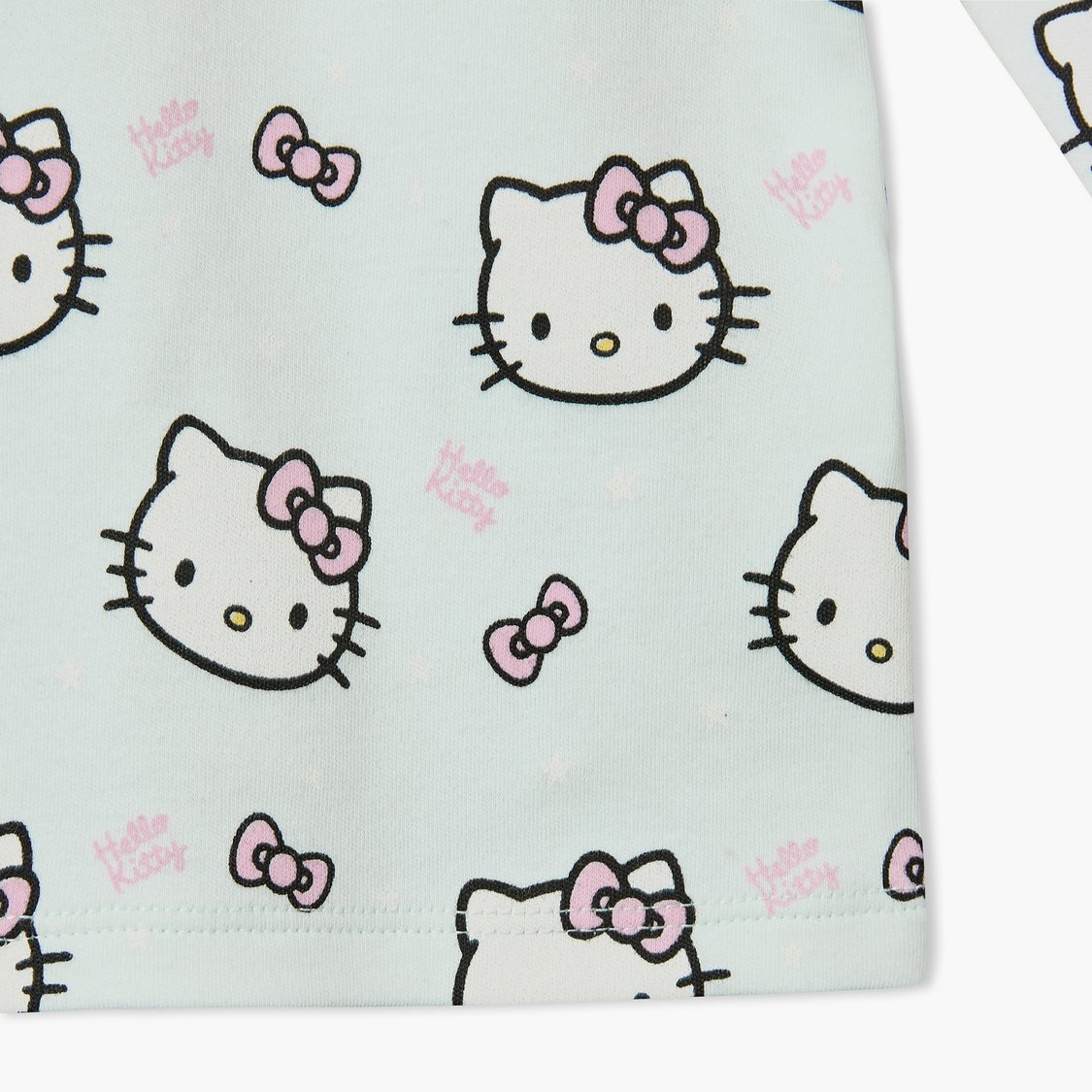 Juniors Hello Kitty Print T-shirt with Pyjama Set