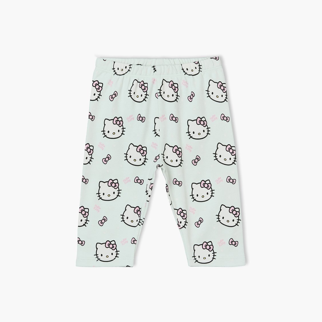 Juniors Hello Kitty Print T-shirt with Pyjama Set