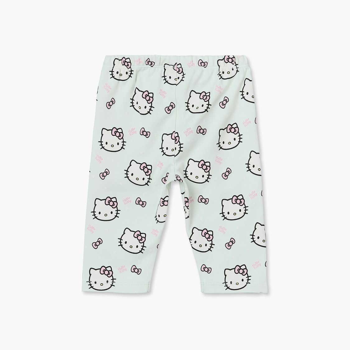 Juniors Hello Kitty Print T-shirt with Pyjama Set
