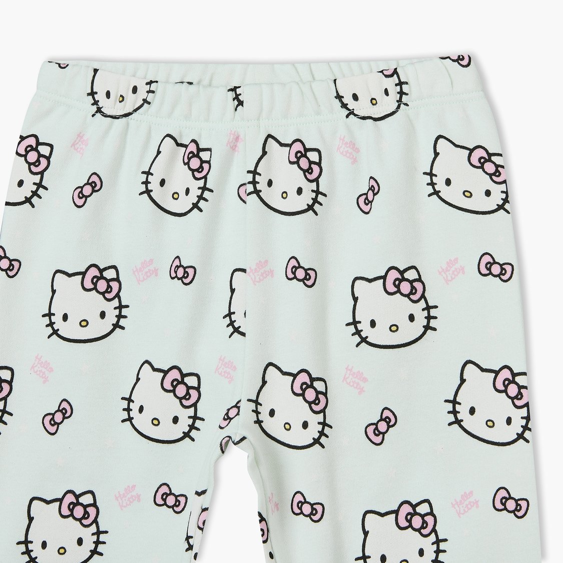 Juniors Hello Kitty Print T-shirt with Pyjama Set