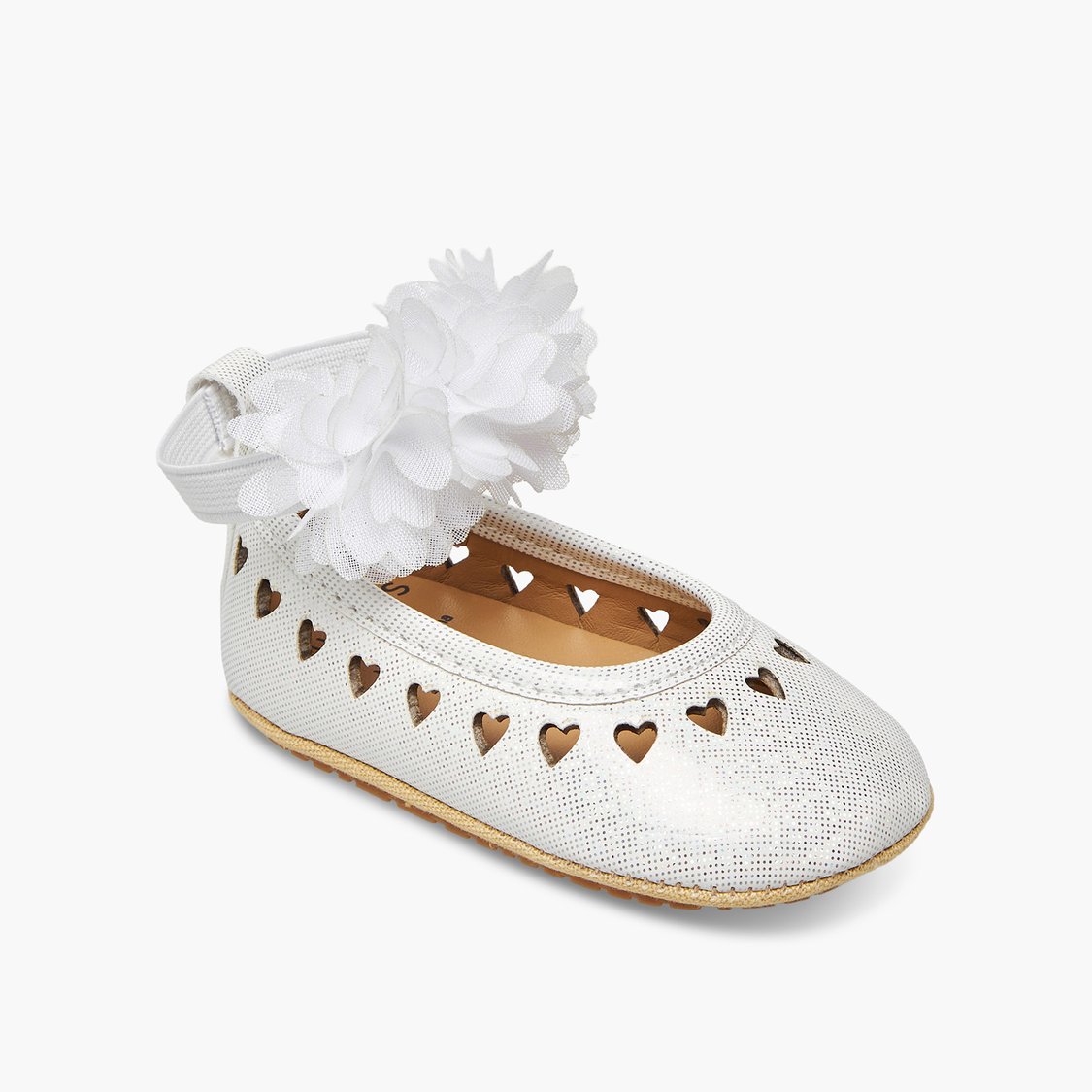 Juniors Floral Booties with Elastic Strap