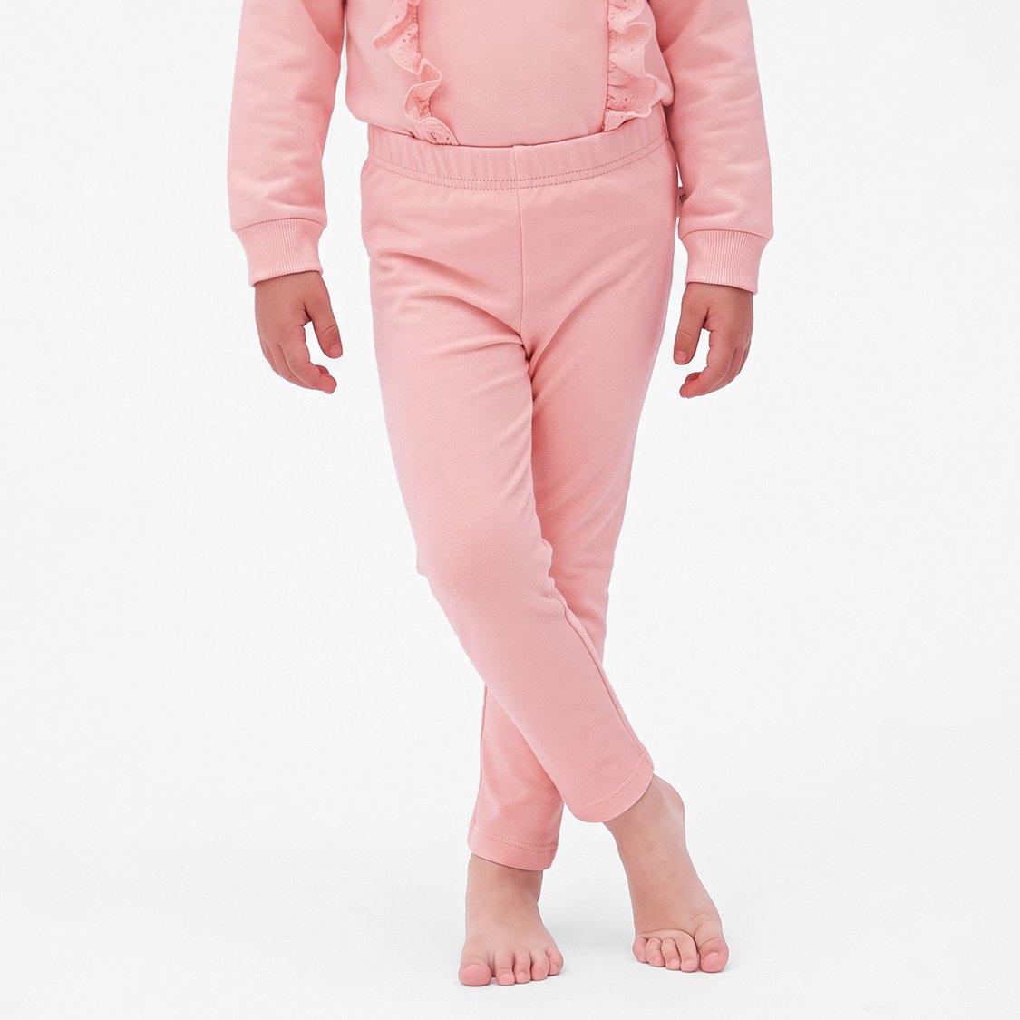 Juniors Schiffli Ruffle Top and Pyjama Set