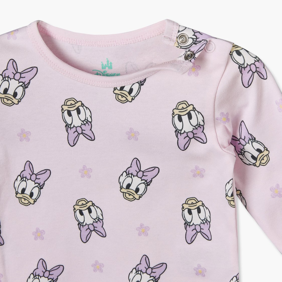 Disney Daisy Duck Print T-shirt with Pyjama Set