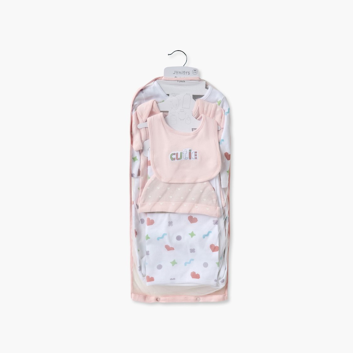 Juniors Heart Print 5-Piece Clothing Gift Set