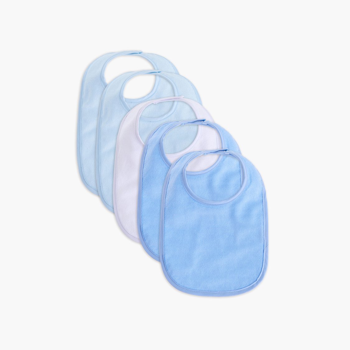 Juniors Solid Bibs - Pack of 5
