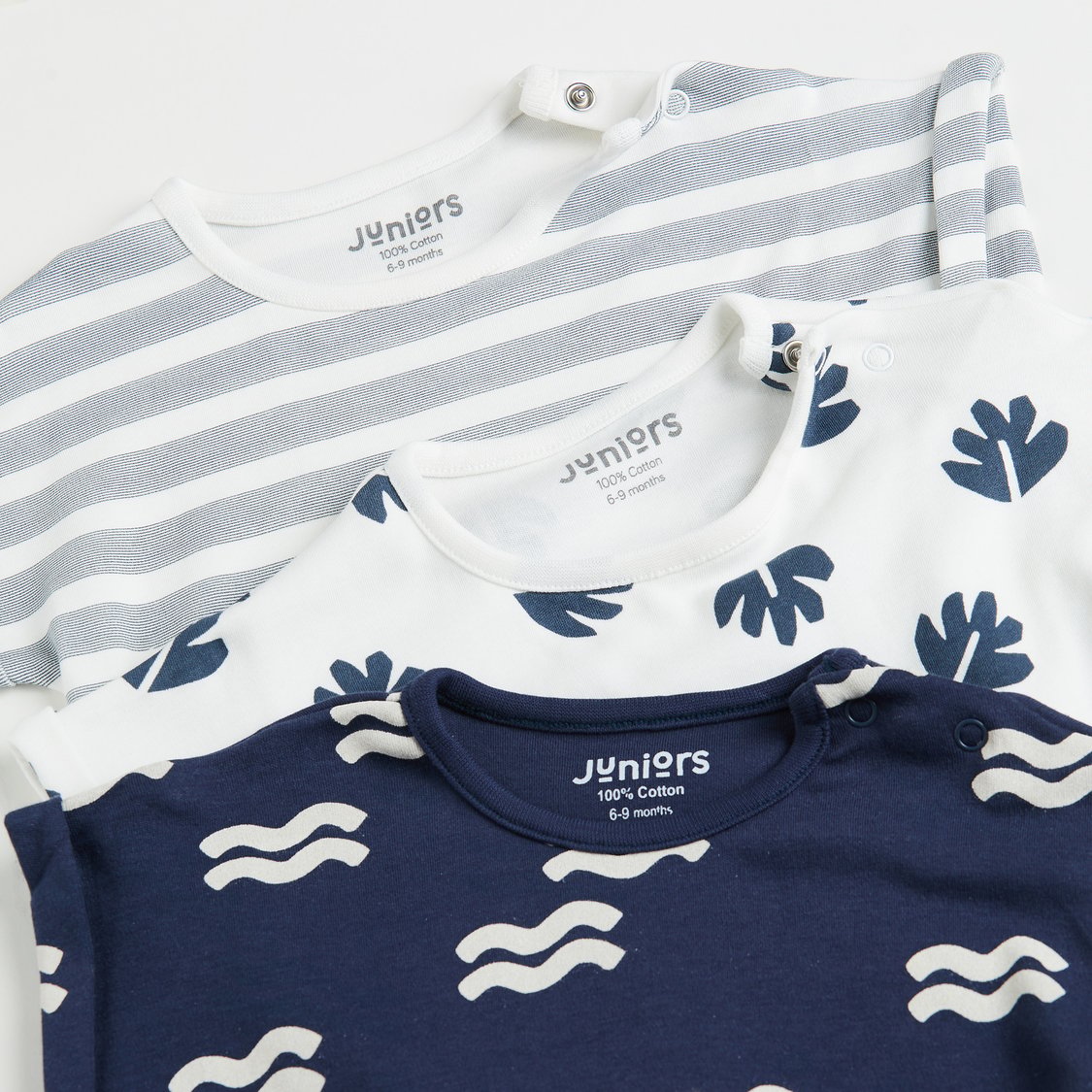 Juniors Printed Rompers - Pack of 3