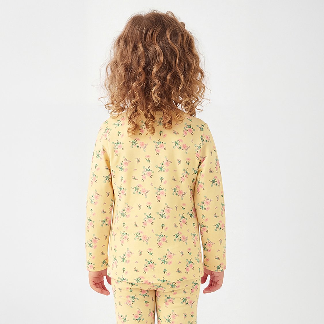 Juniors Floral Print T-shirt with Pyjama Set