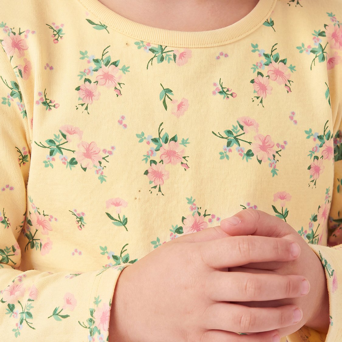 Juniors Floral Print T-shirt with Pyjama Set