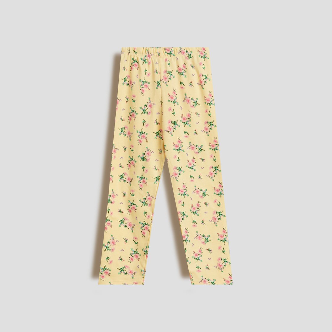 Juniors Floral Print T-shirt with Pyjama Set