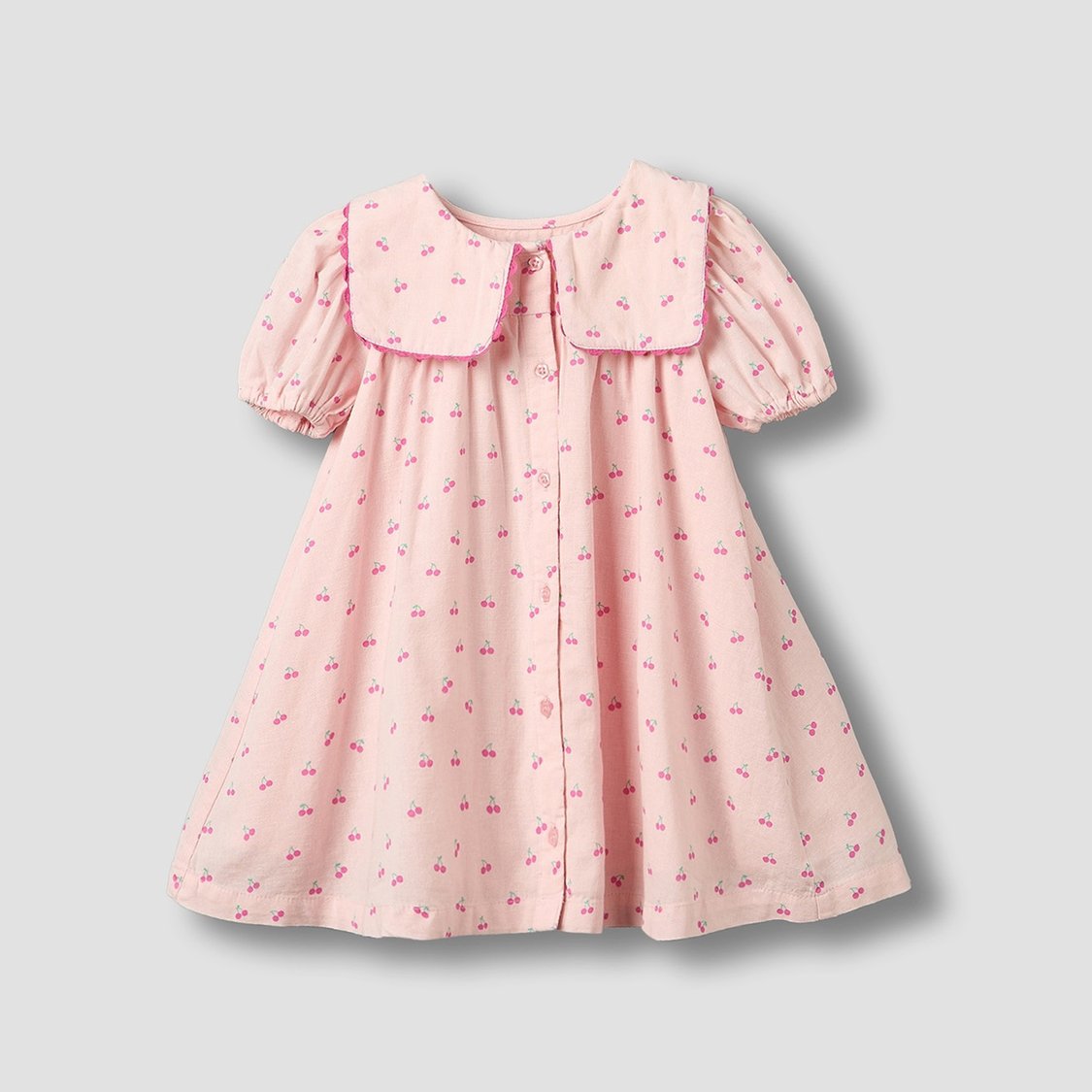 Juniors Cherry Print A-line Dress