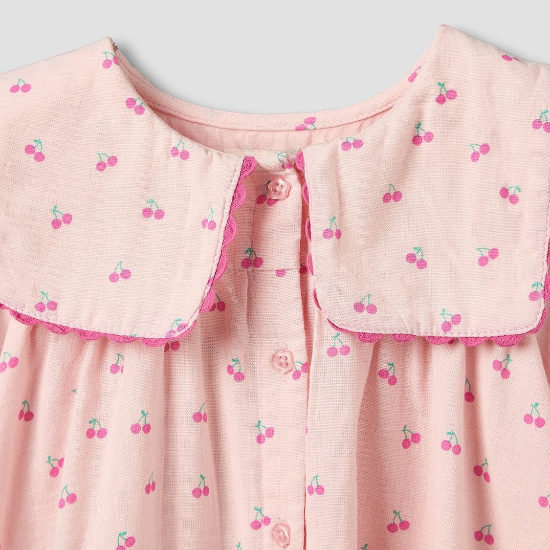 Juniors Cherry Print A-line Dress