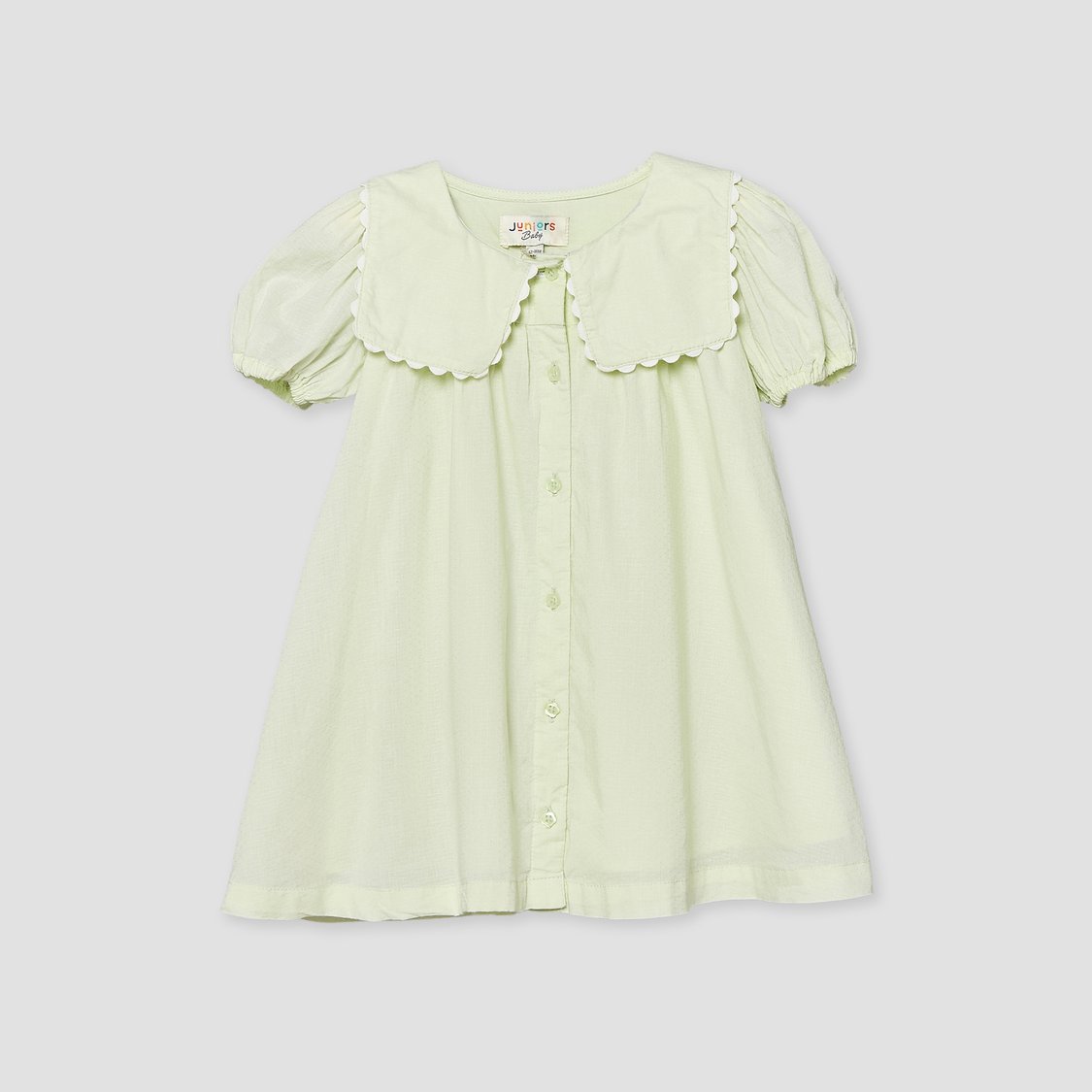 Juniors Sailor Collar Shirt Dress