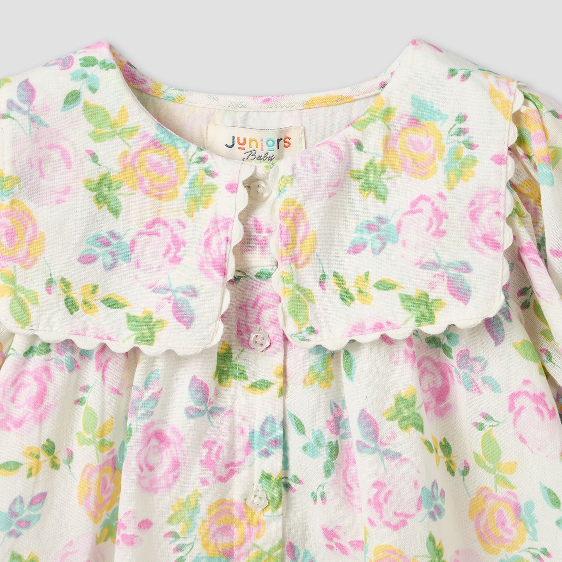 Juniors Floral Print A-Line Dress