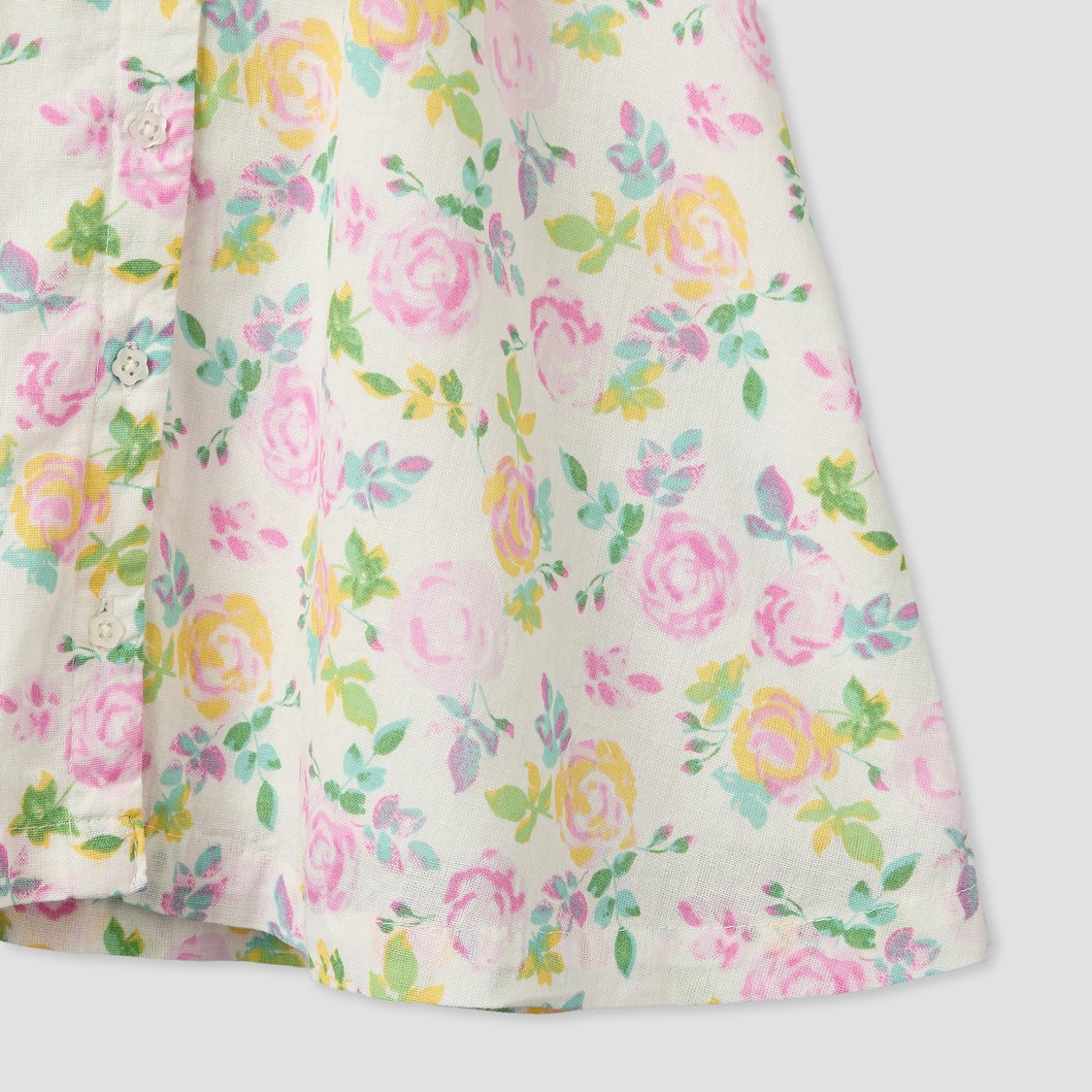 Juniors Floral Print A-Line Dress