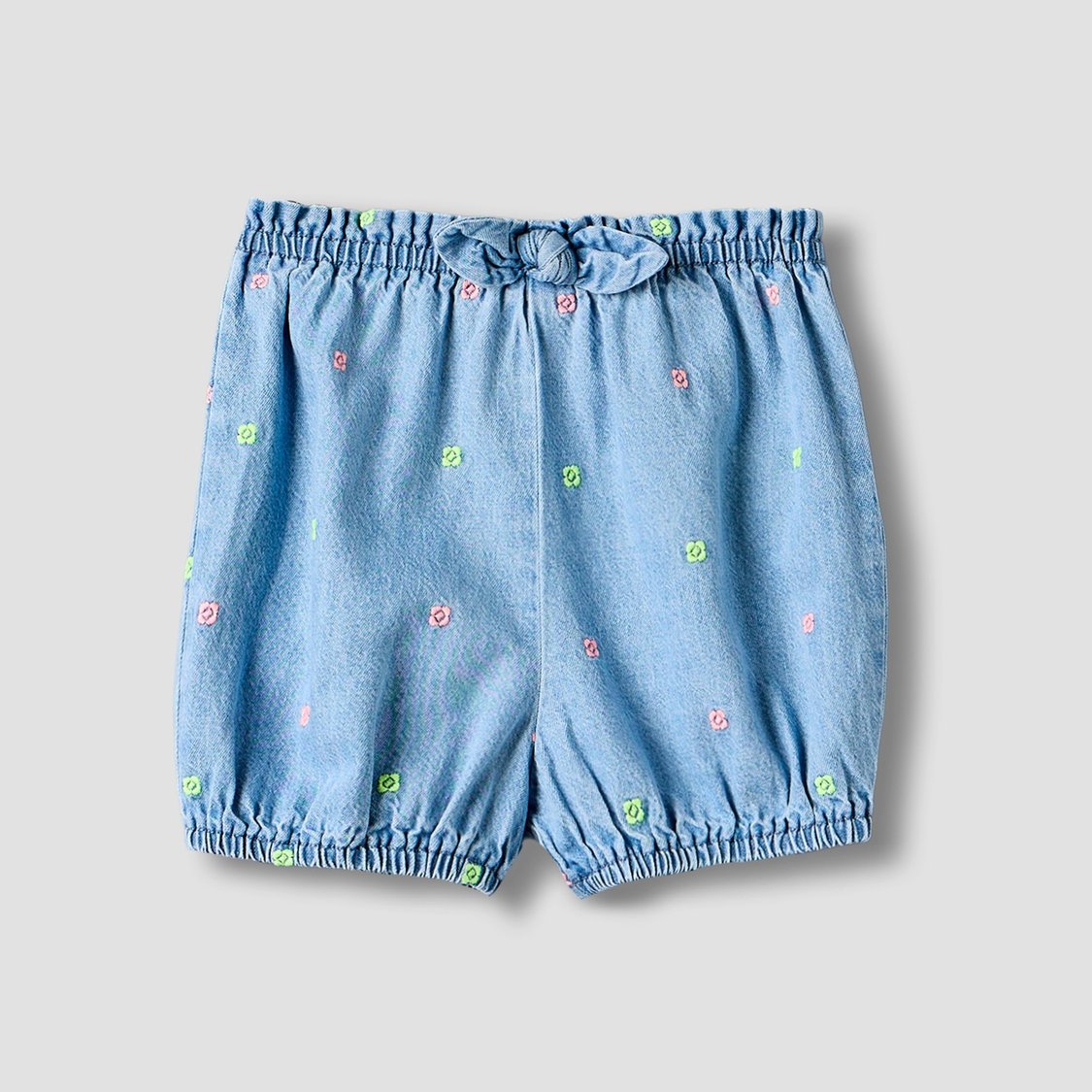 Juniors Floral Embroidered Shorts