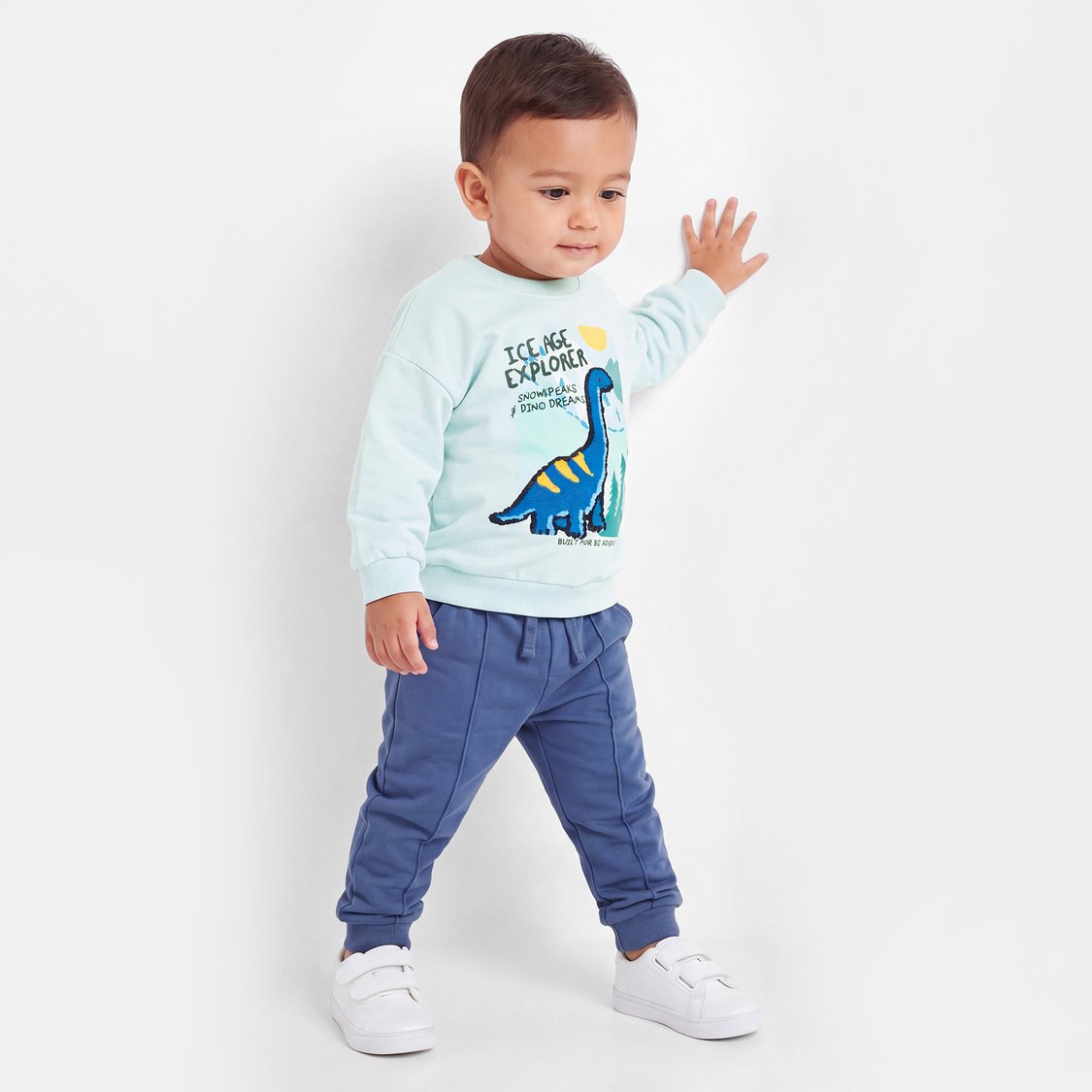 Juniors Dinosaur Embellished Sweatshirt