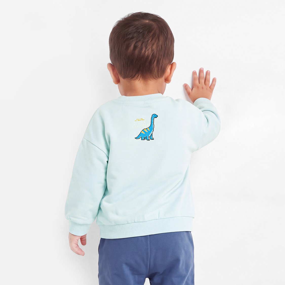 Juniors Dinosaur Embellished Sweatshirt