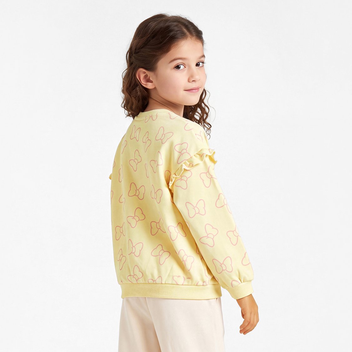Juniors Minnie Mouse Print Sweatshirt