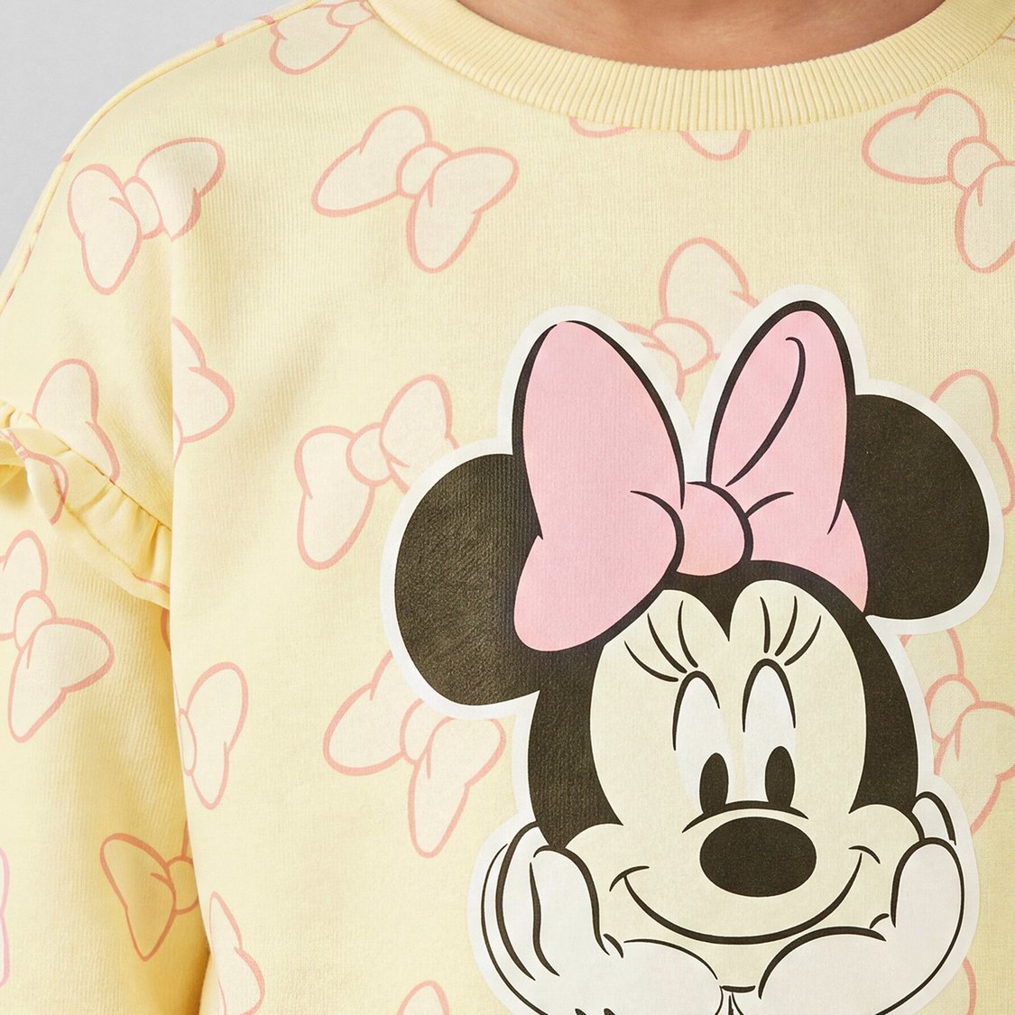 Juniors Minnie Mouse Print Sweatshirt