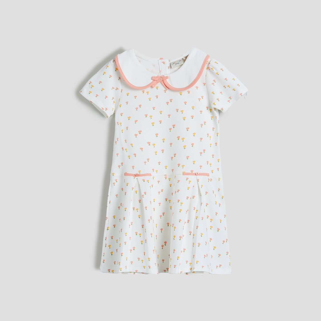 Juniors Floral Print Polo Dress