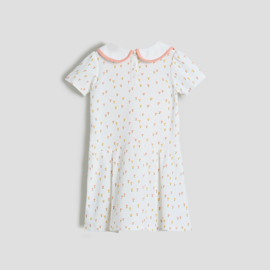 Juniors Floral Print Polo Dress