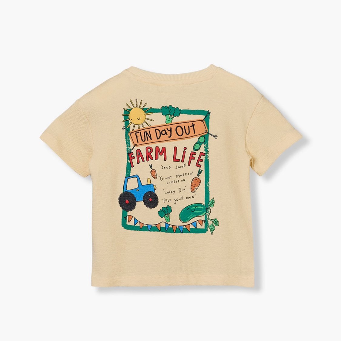 Juniors Farm Print T-shirt