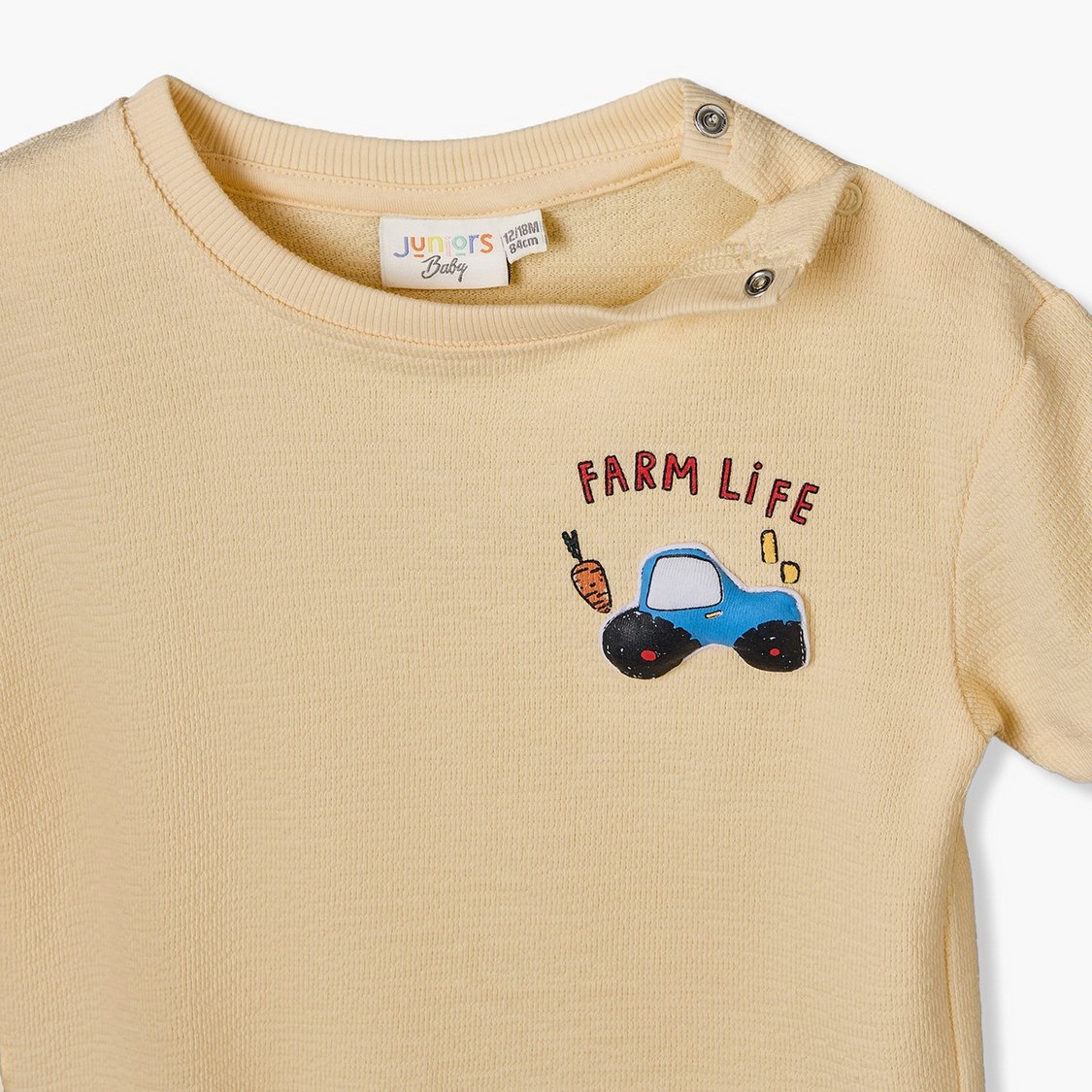 Juniors Farm Print T-shirt