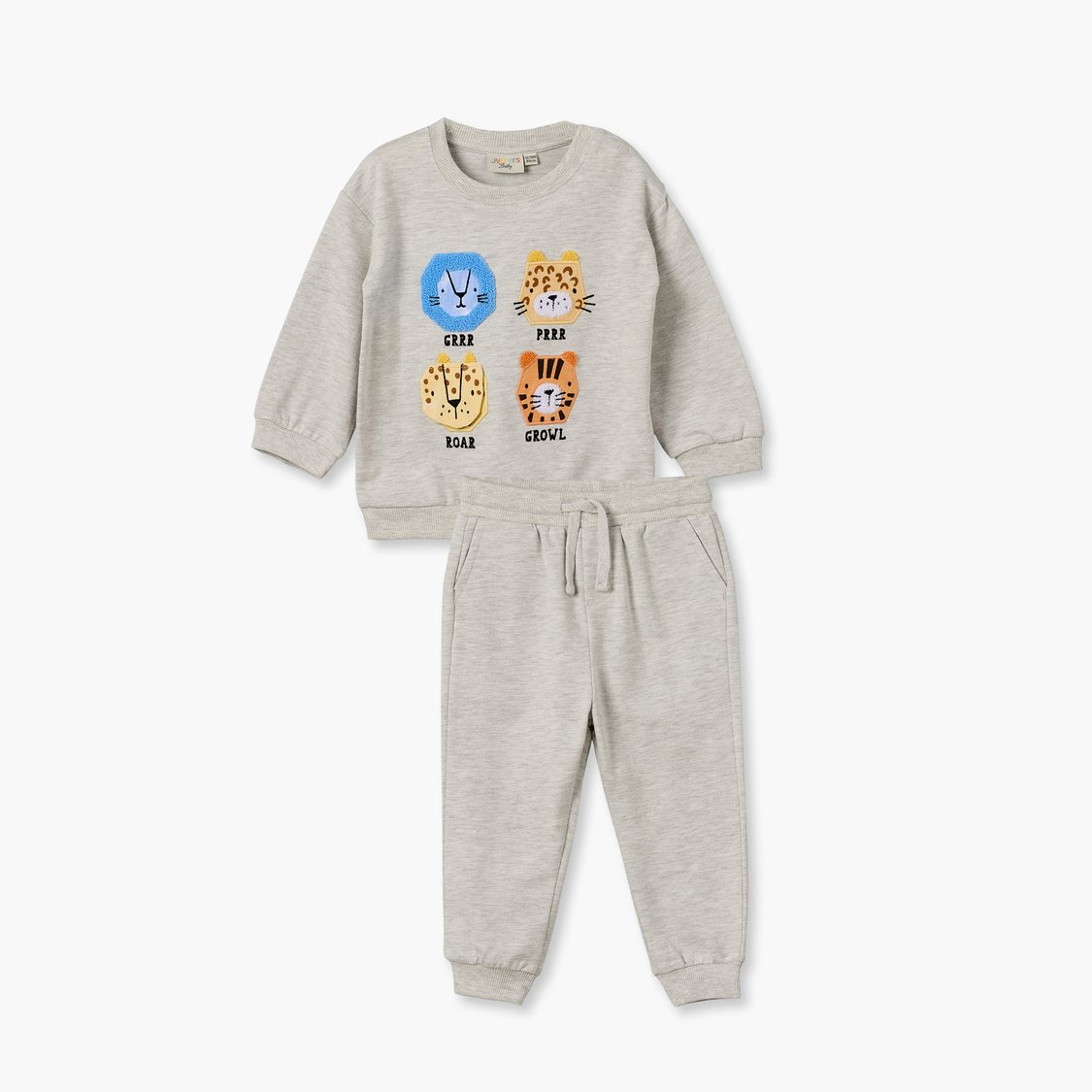 Juniors Applique Sweatshirt with Joggers Set
